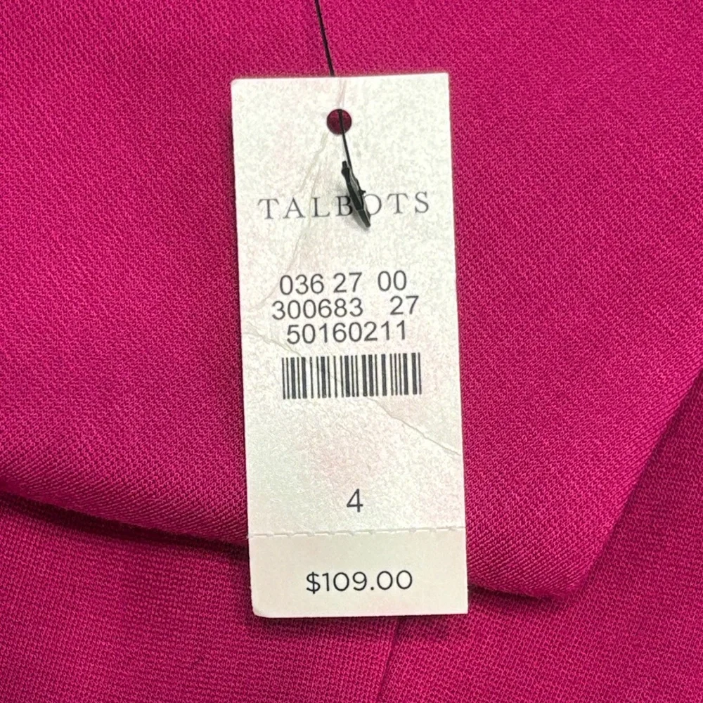 Talbots Vibrant Pink Midi Dress - Picture 7 of 9